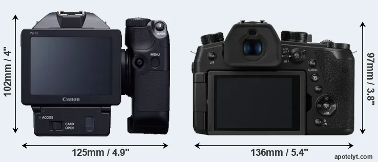 Comparison XC10 or FZ1000 II rear