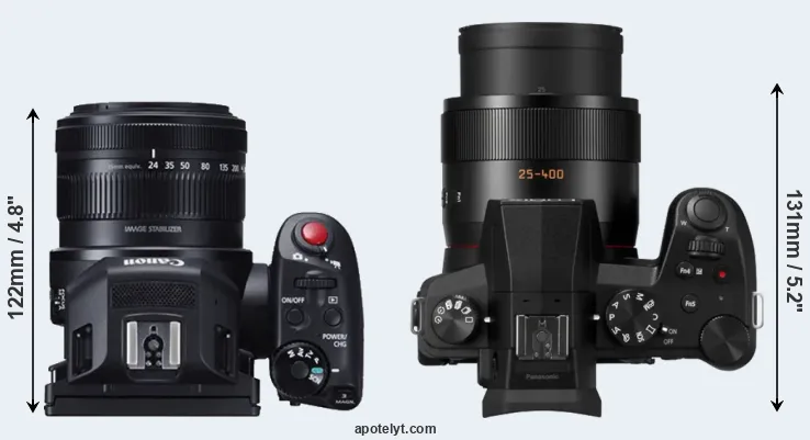 Compare XC10 versus FZ1000 II top