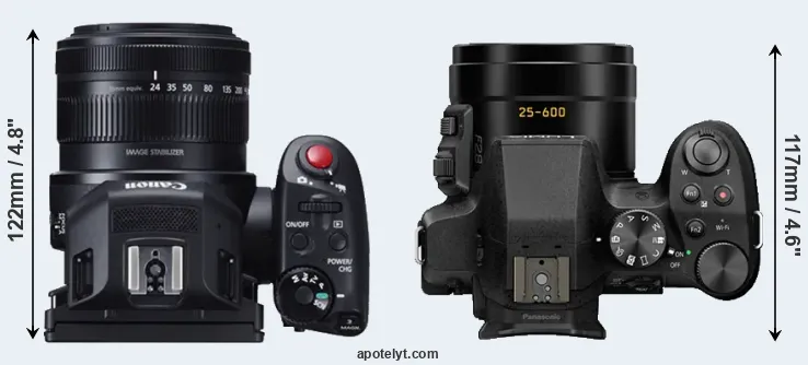 Compare XC10 versus FZ330 top
