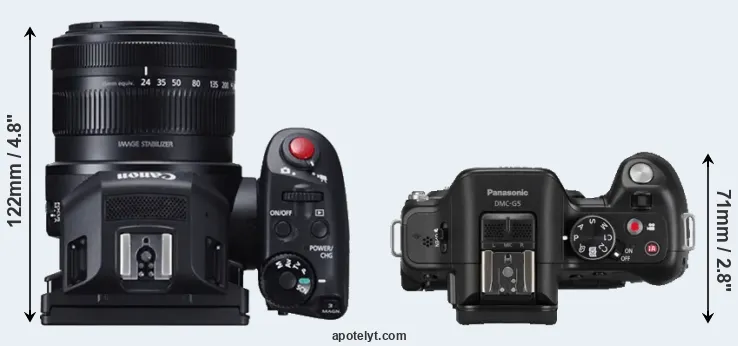 Compare XC10 versus G5 top