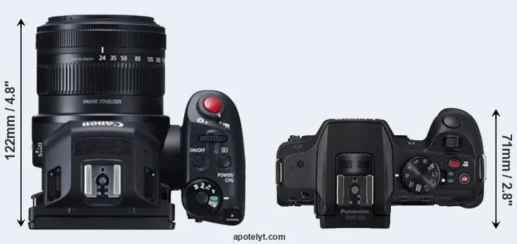 Compare XC10 versus G6 top
