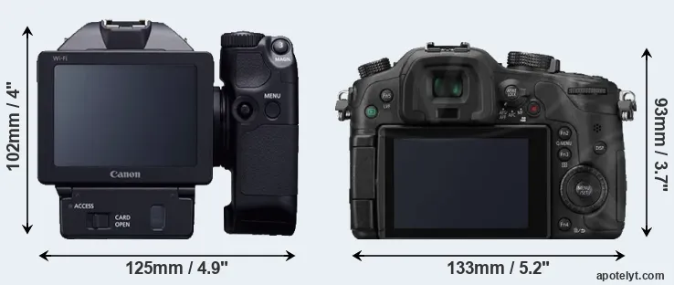 Comparison XC10 or GH3 rear