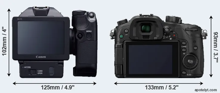Comparison XC10 or GH4 rear