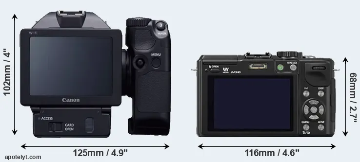 Comparison XC10 or GX1 rear