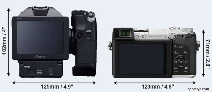 Comparison XC10 or GX7 rear