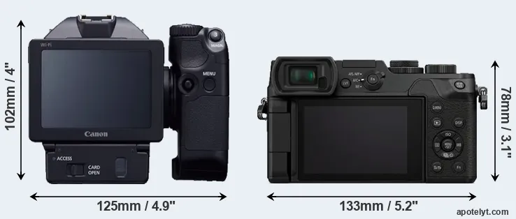 Comparison XC10 or GX8 rear