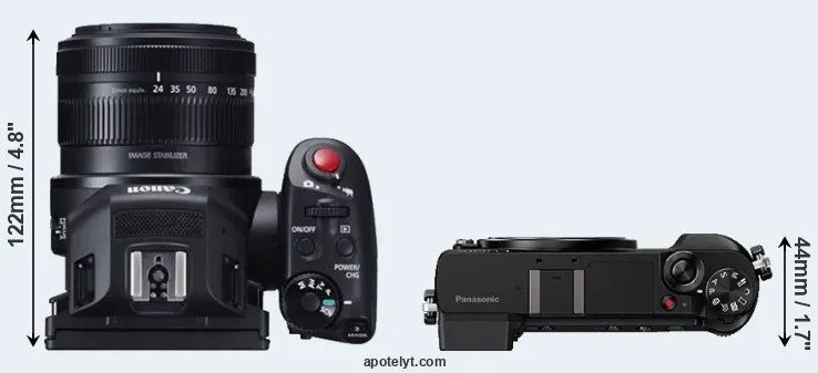 Compare XC10 versus GX85 top