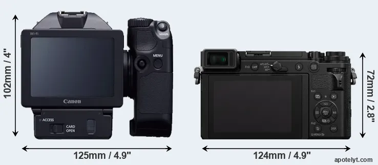 Comparison XC10 or GX9 rear