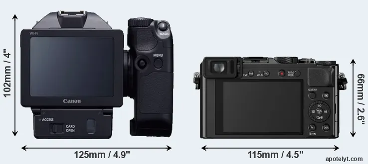 Comparison XC10 or LX100 rear