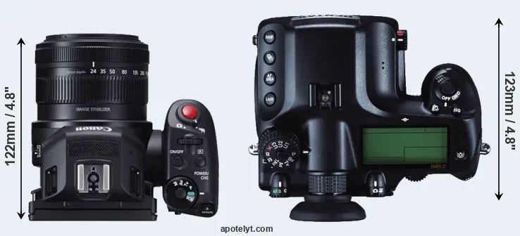 Compare XC10 versus 645Z top