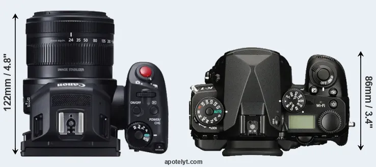 Compare XC10 versus K-1 top
