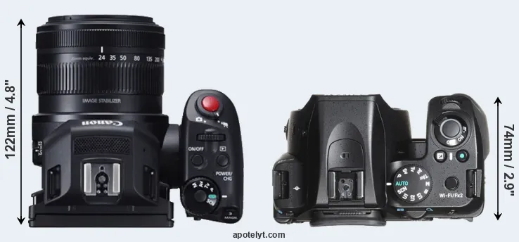 Compare XC10 versus K-70 top