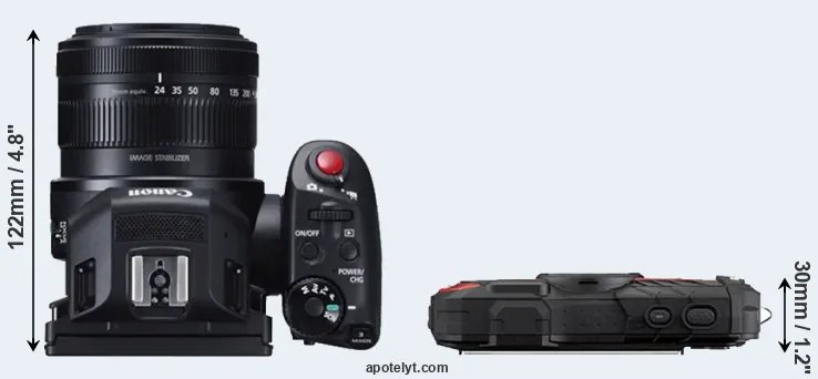 Compare XC10 versus WG-60 top
