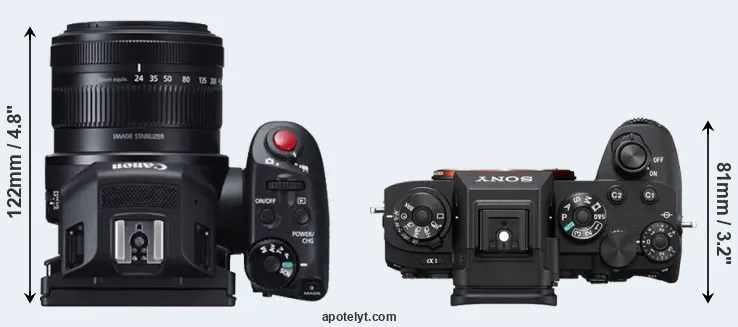 Compare XC10 versus A1 top