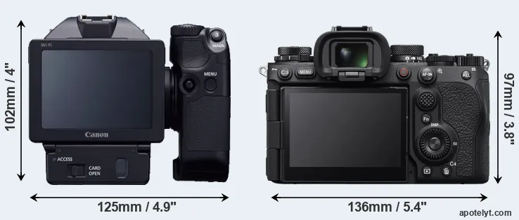 Comparison XC10 or A9 III rear