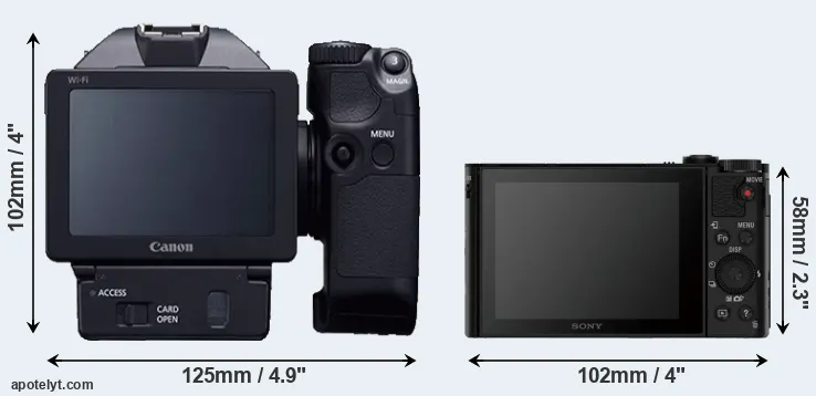 Comparison XC10 or HX90V rear