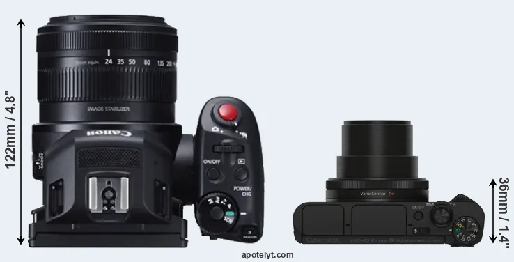 Compare XC10 versus HX90V top