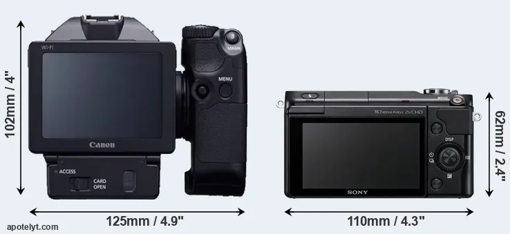 Comparison XC10 or NEX-3N rear