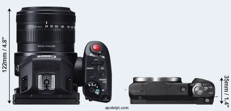 Compare XC10 versus NEX-3N top