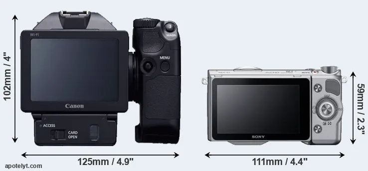 Comparison XC10 or NEX-5T rear