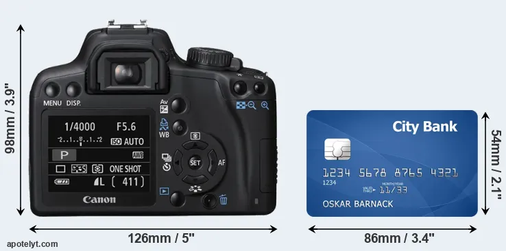 XS and credit card rear side