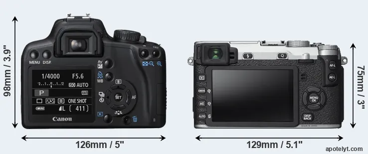 Comparison XS or X-E2S rear