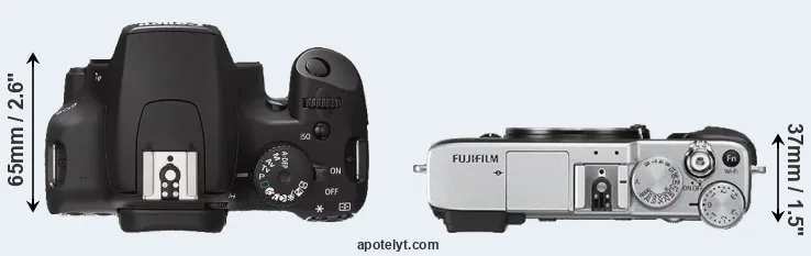 Compare XS versus X-E2S top