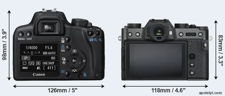 Comparison XS or X-T30 rear
