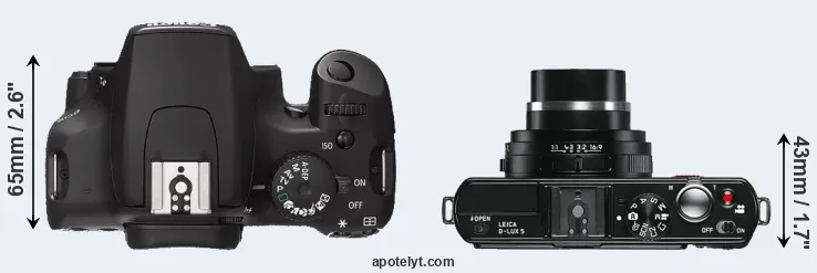 Compare XS versus D-LUX 5 top