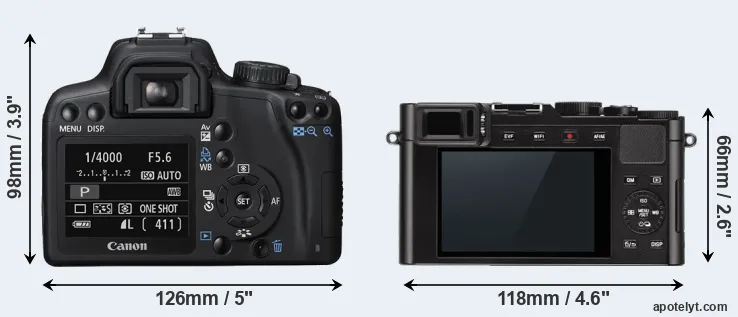 Comparison XS or D-LUX Typ 109 rear