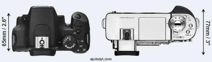 Compare XS versus Digilux 3 top