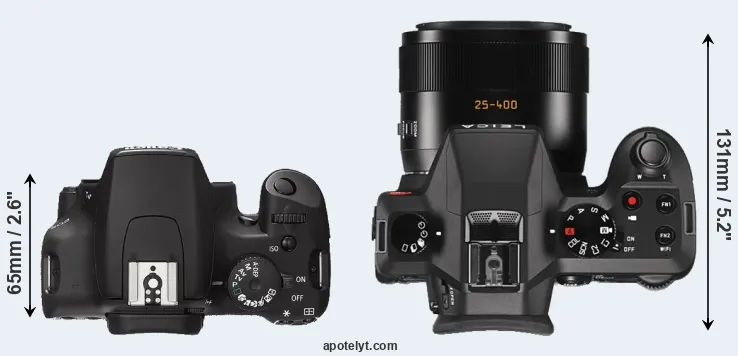 Compare XS versus V-LUX Typ 114 top