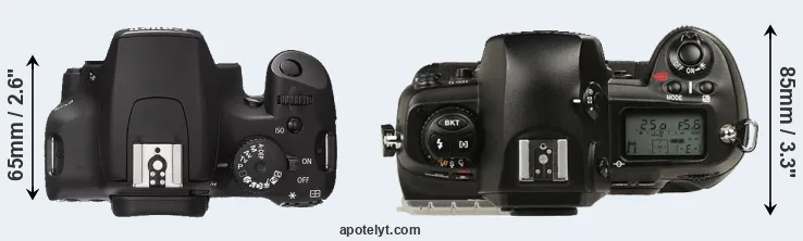 Compare XS versus D1 top