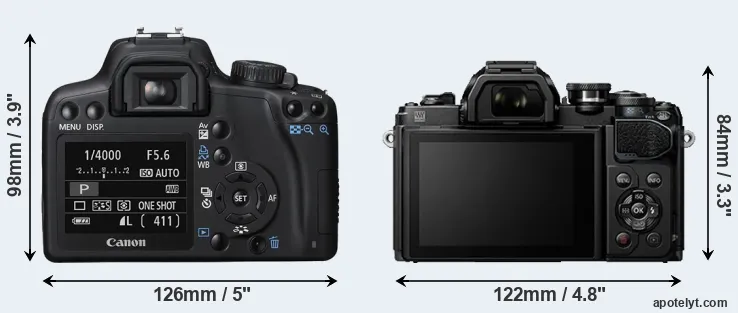 Comparison XS or E-M10 III rear