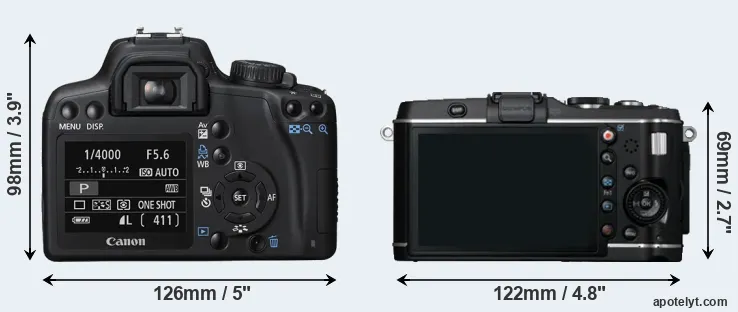 Comparison XS or E-P3 rear