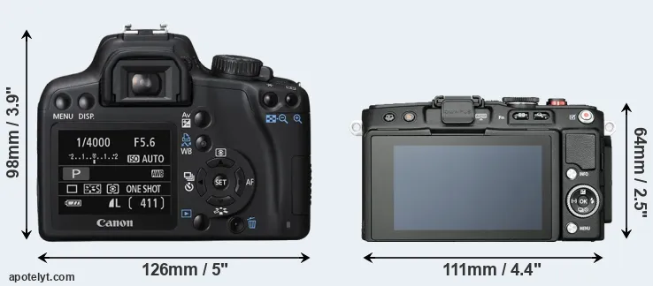 Comparison XS or E-PL6 rear