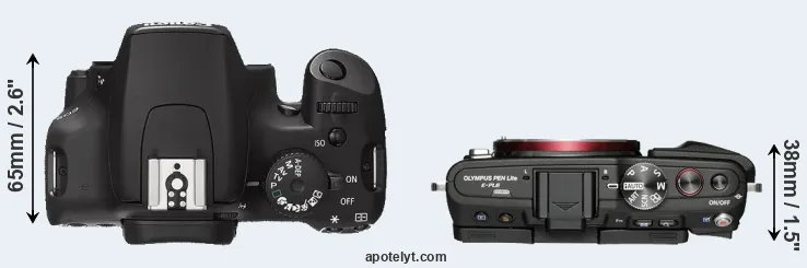 Compare XS versus E-PL6 top