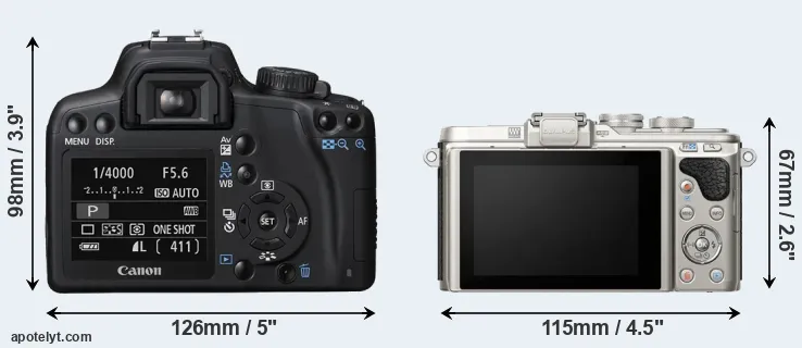 Comparison XS or E-PL8 rear