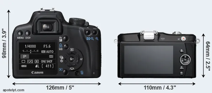 Comparison XS or E-PM1 rear
