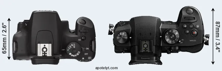 Compare XS versus GH5 top