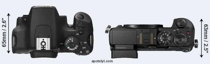 Compare XS versus GX8 top