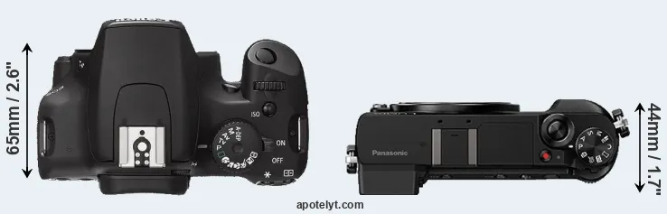 Compare XS versus GX85 top