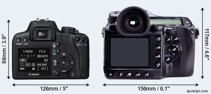 Comparison XS or 645D rear