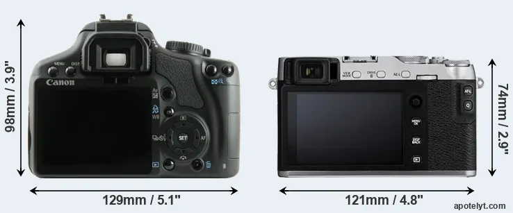 Comparison XSi or X-E3 rear