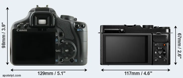 Comparison XSi or X-M1 rear