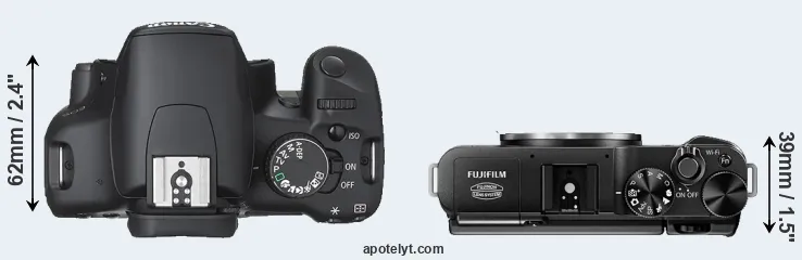 Compare XSi versus X-M1 top
