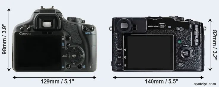 Comparison XSi or X-Pro1 rear