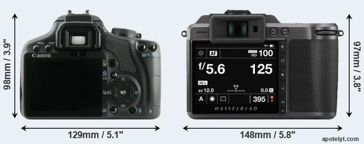 Comparison XSi or X1D II rear