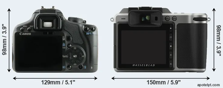 Comparison XSi or X1D rear
