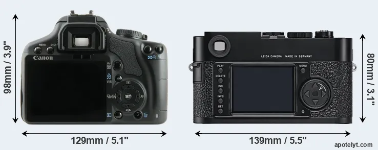 Comparison XSi or M9 rear